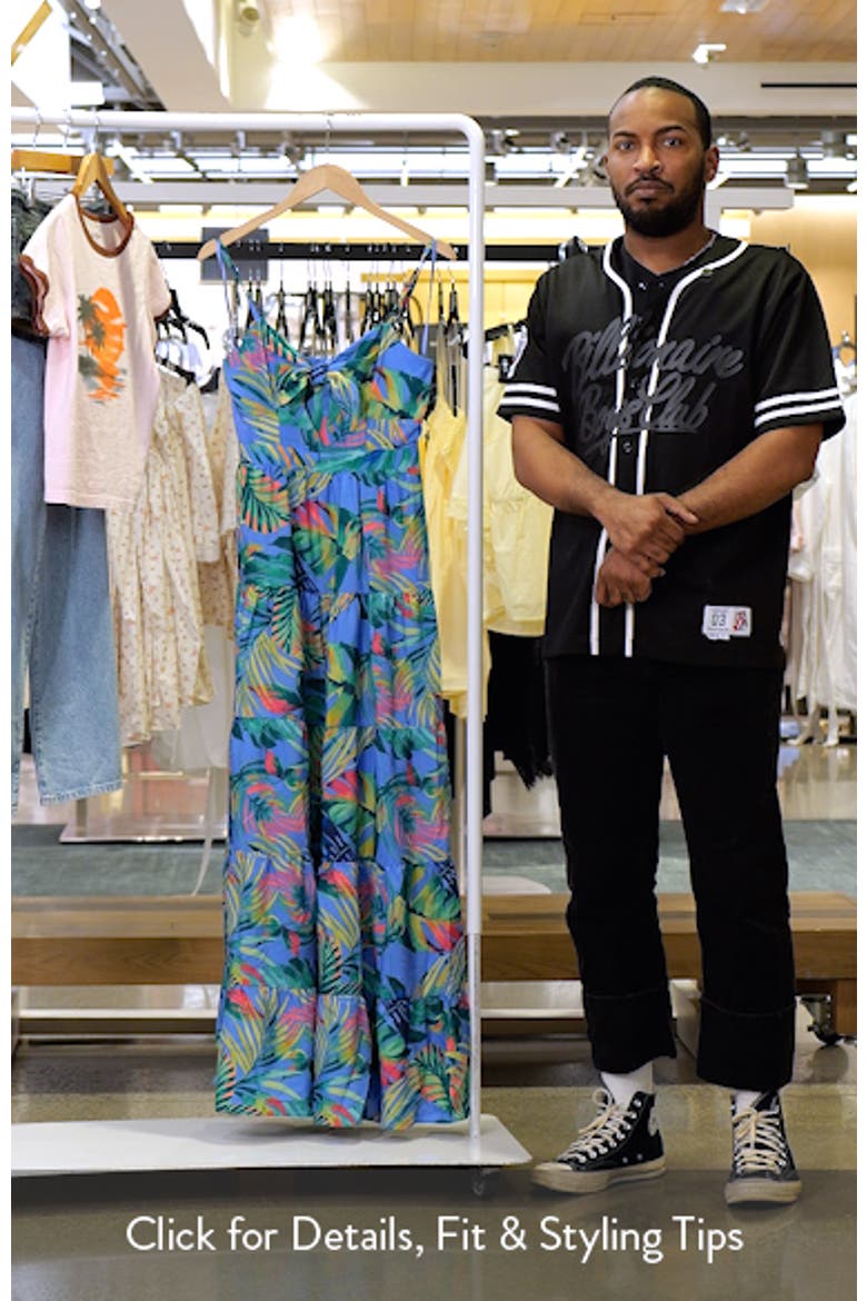 Tie Front Tiered Maxi Dress video