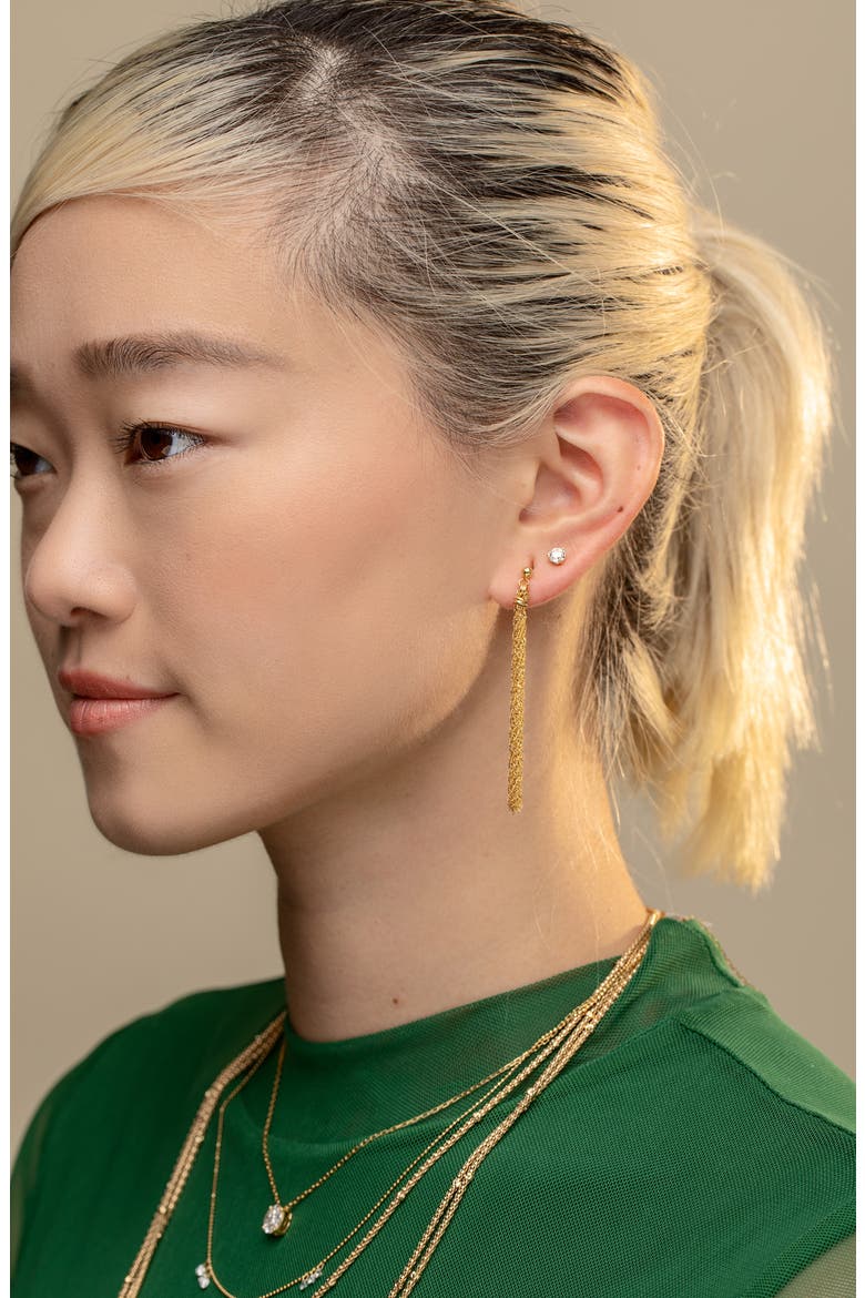 Mika Diamond Stud Earrings (Nordstrom Exclusive), Alternate, color, 18K YELLOW GOLD