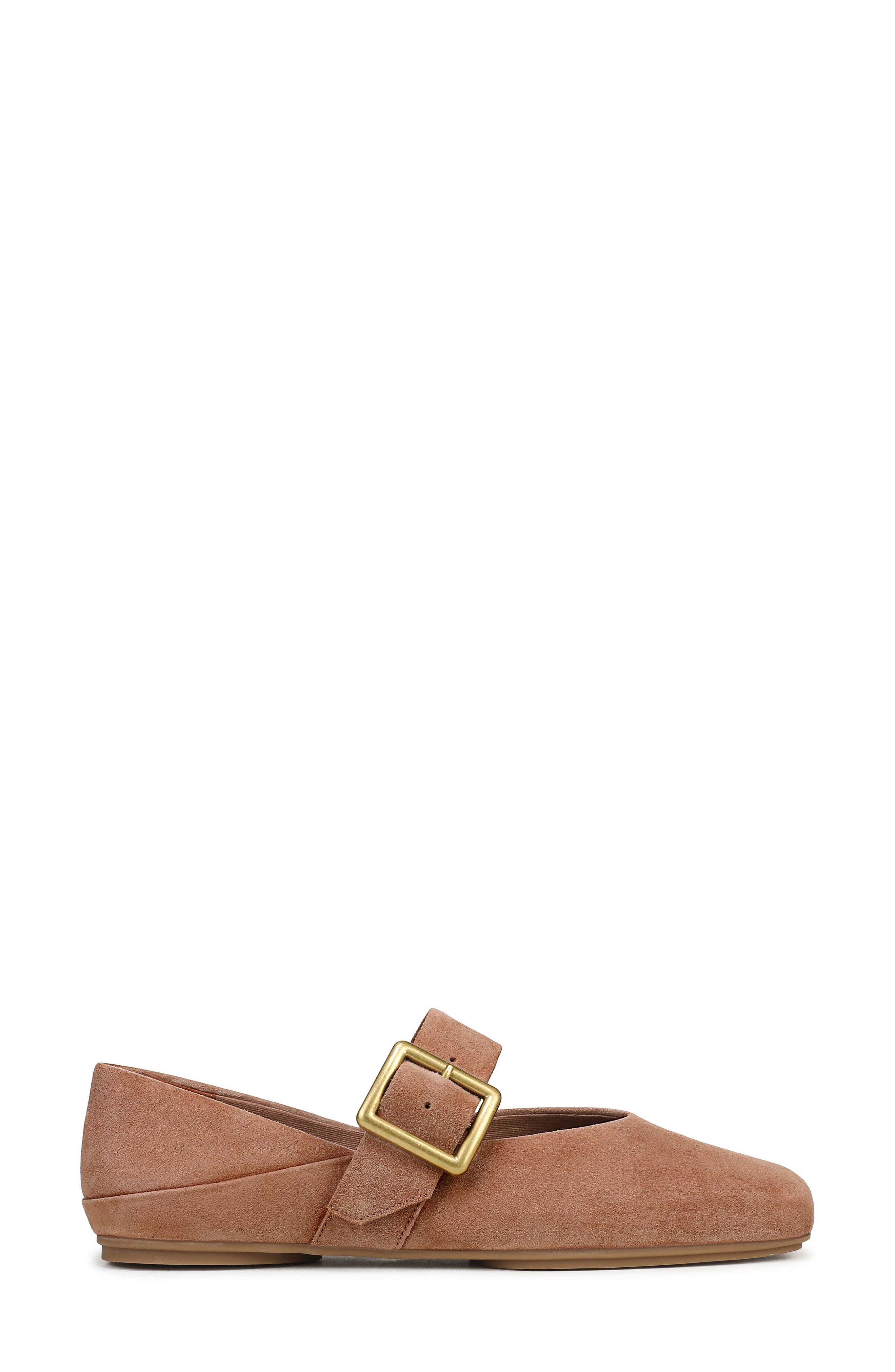 Oakes Square Toe Flat, Alternate, color, SUNSET BLUSH