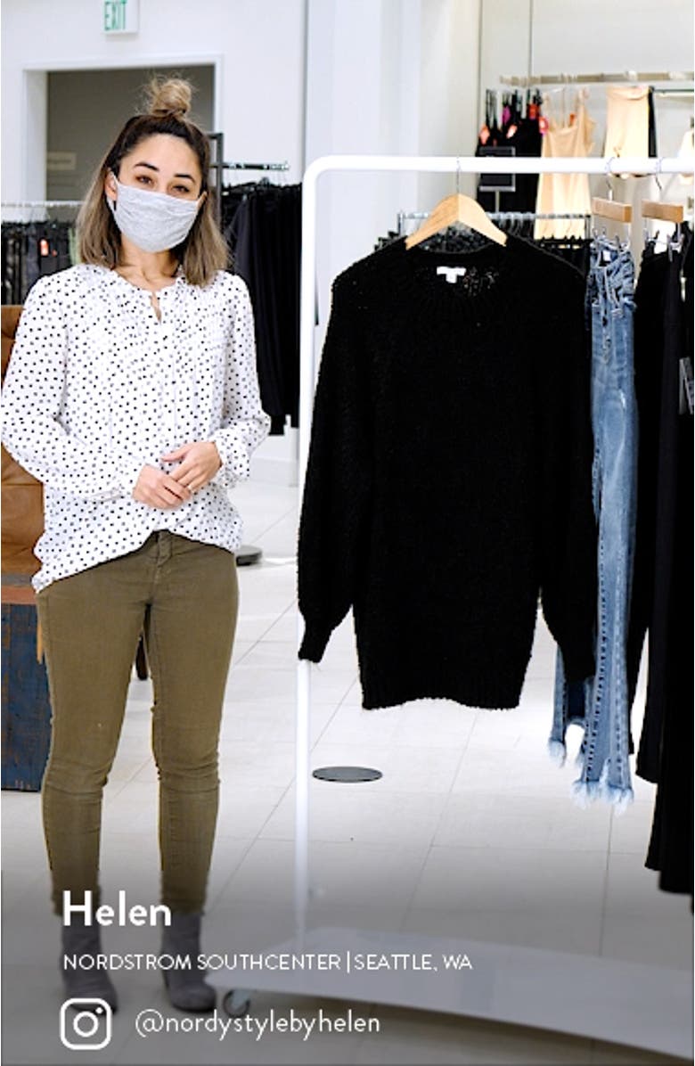 Bouclé Oversize Sweater, sales video thumbnail