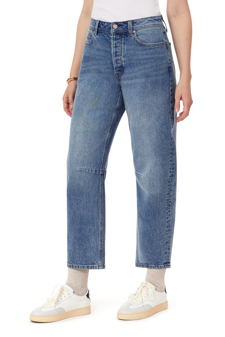 The Current High Waist Barrel Jeans, Alternate, color, CLINTON HILL