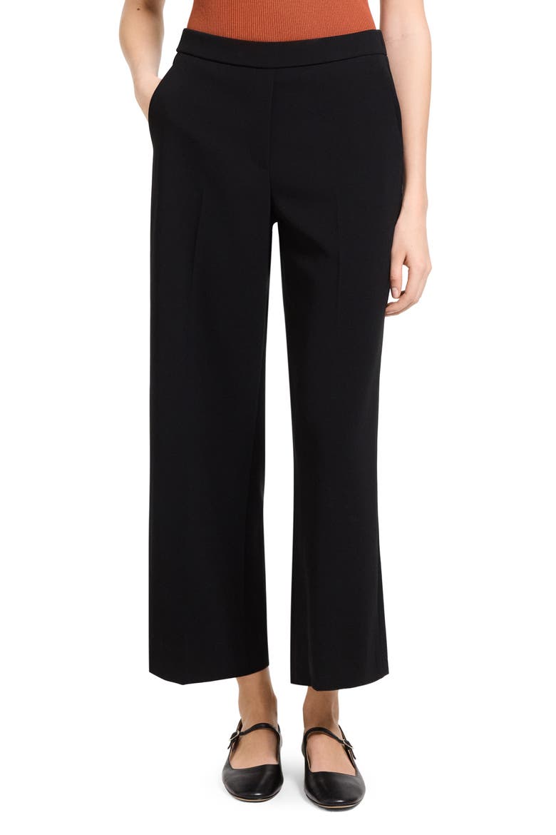 Straight Leg Pants, Alternate, color, BLACK
