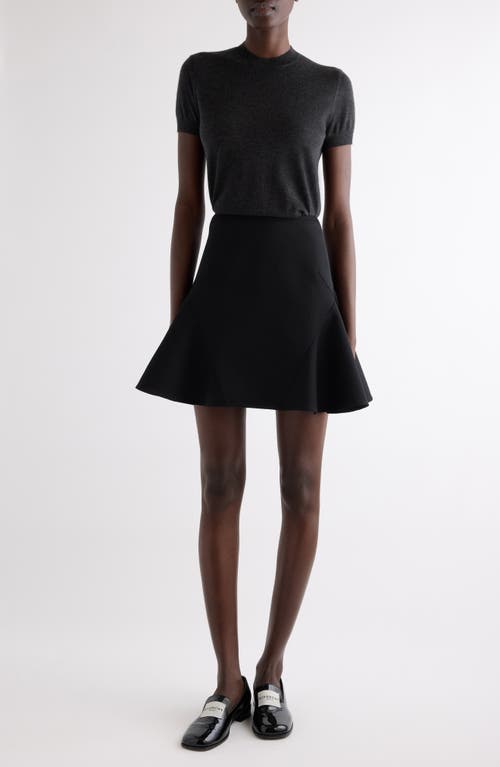 Givenchy Short Sleeve Silk Sweater In Gray