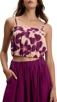 VELVET Alice Cotton Voile Crop Camisole