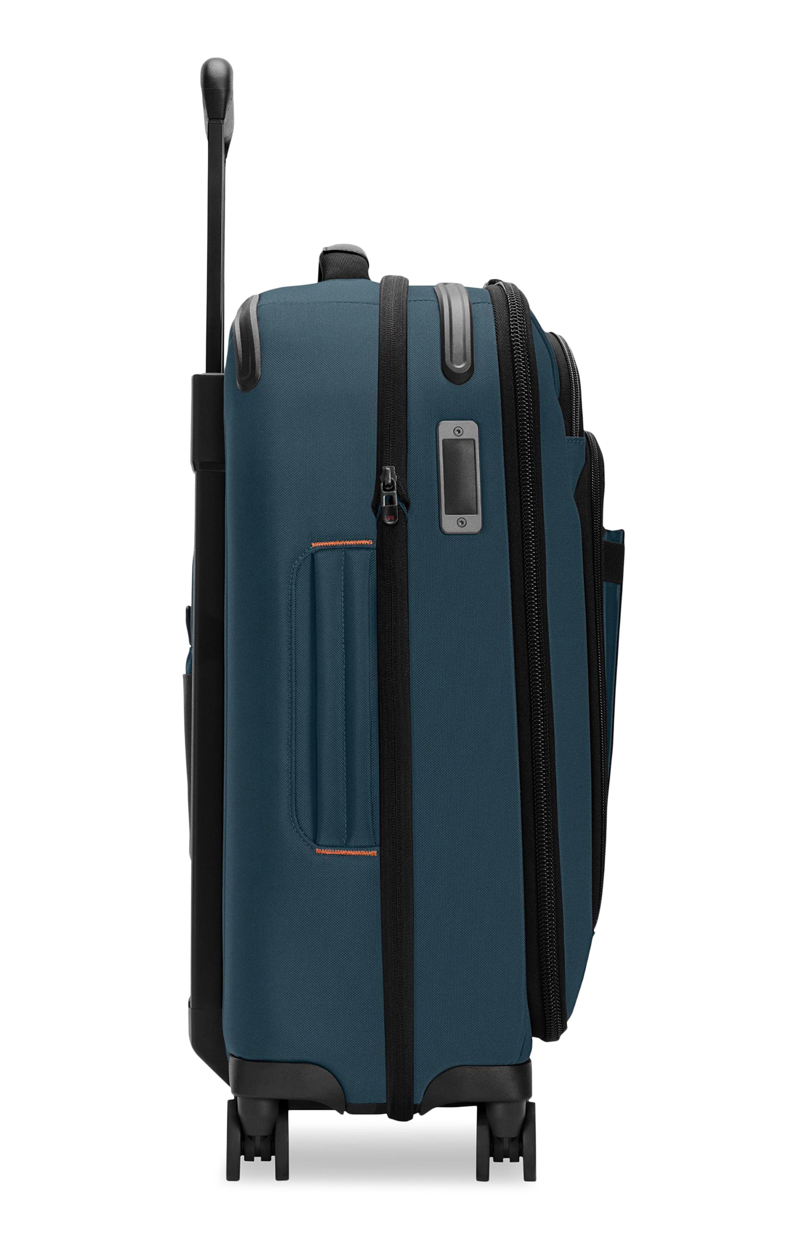 Briggs & Riley ZDX Essential 22-Inch Expandable Carry-On Spinner Suitcase, Alternate, color, Ocean