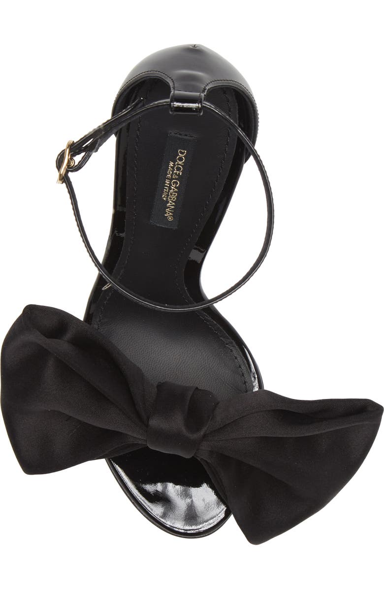 Dolce&Gabbana Keira Bow Stiletto Sandal, Alternate, color,