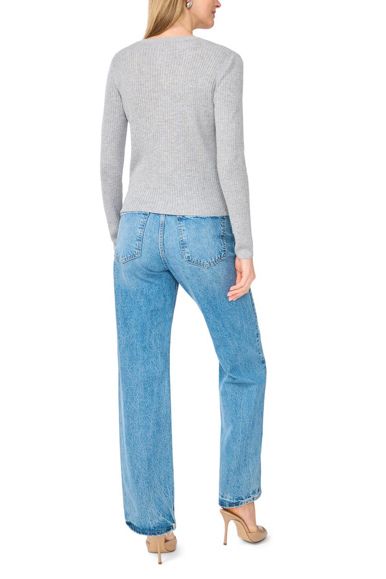 Rib Crewneck Sweater, Alternate, color, LIGHT HEATHER GREY