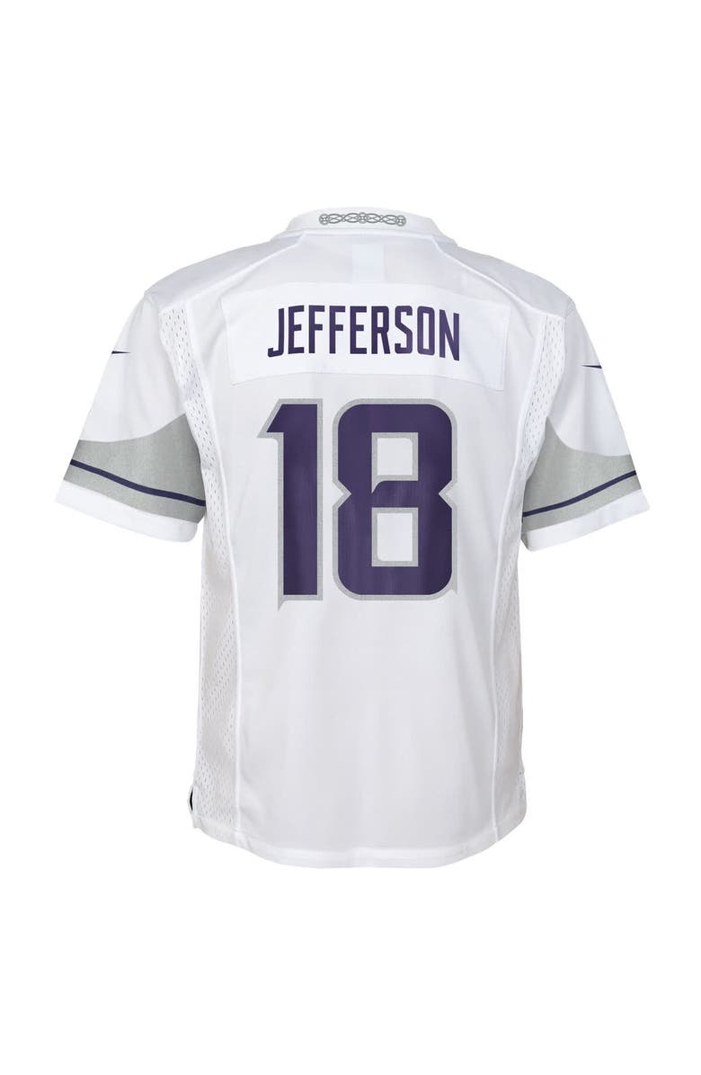 Nike Preschool Nike Justin Jefferson White Minnesota Vikings Alternate Player Game Jersey, Alternate, color, White