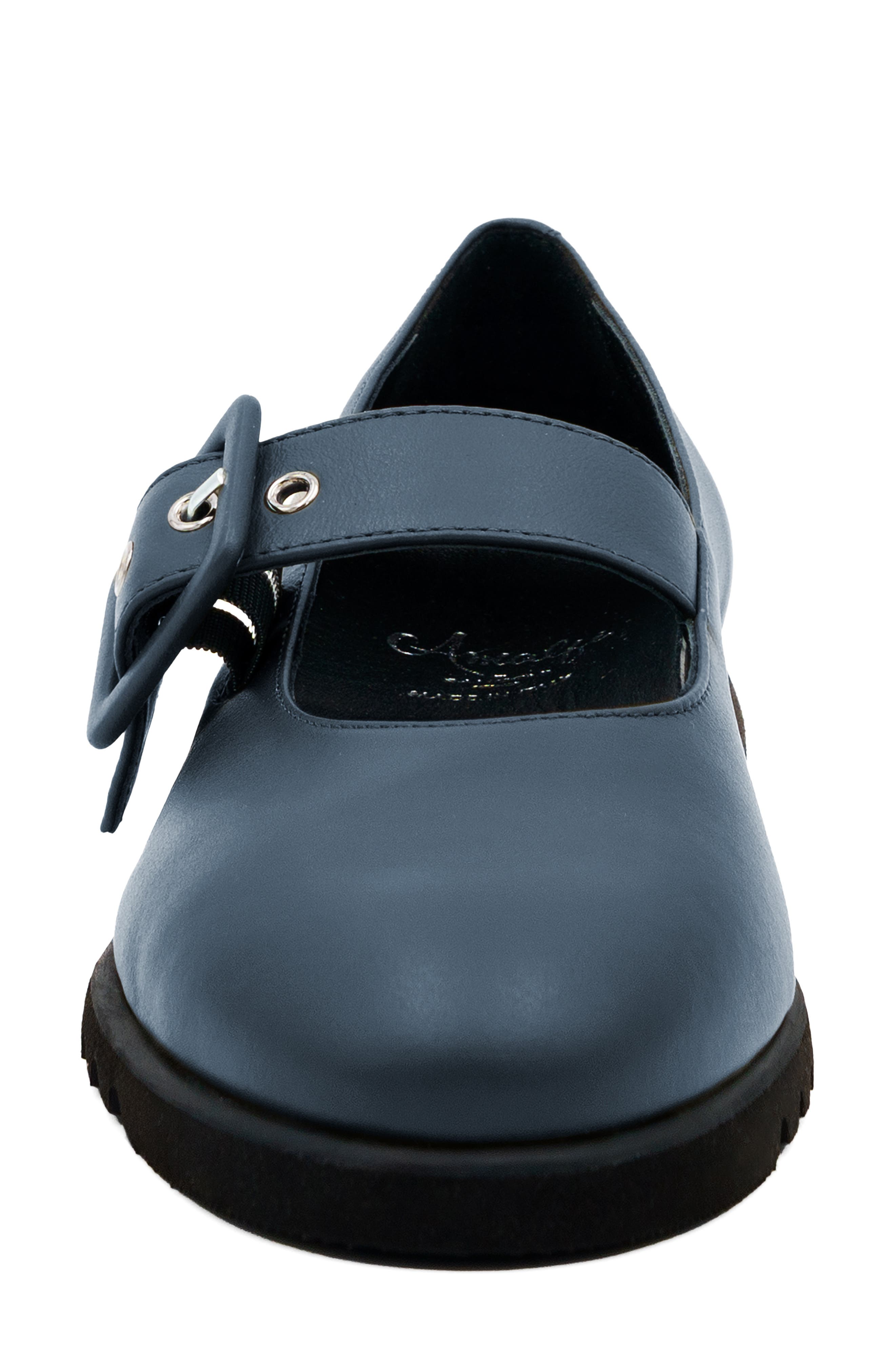 Energia Leather Mary Jane Flat, Alternate, color, NAVY