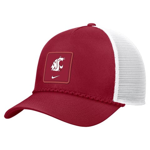 Men's Nike Crimson Washington State Cougars 2026 On-Field Rope Adjustable Trucker Hat