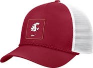 Nike Men's Nike Crimson Washington State Cougars 2026 On-Field Rope Adjustable Trucker Hat