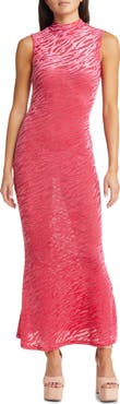 Amy Lynn High Neck Sleeveless Velvet Maxi Dress