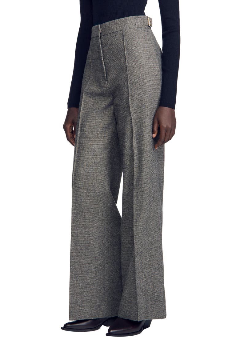 Wool suit trousers, Alternate, color, Grey