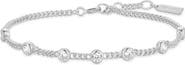 ANIA HAIE Bezel Cubic Zirconia Station Chain Bracelet