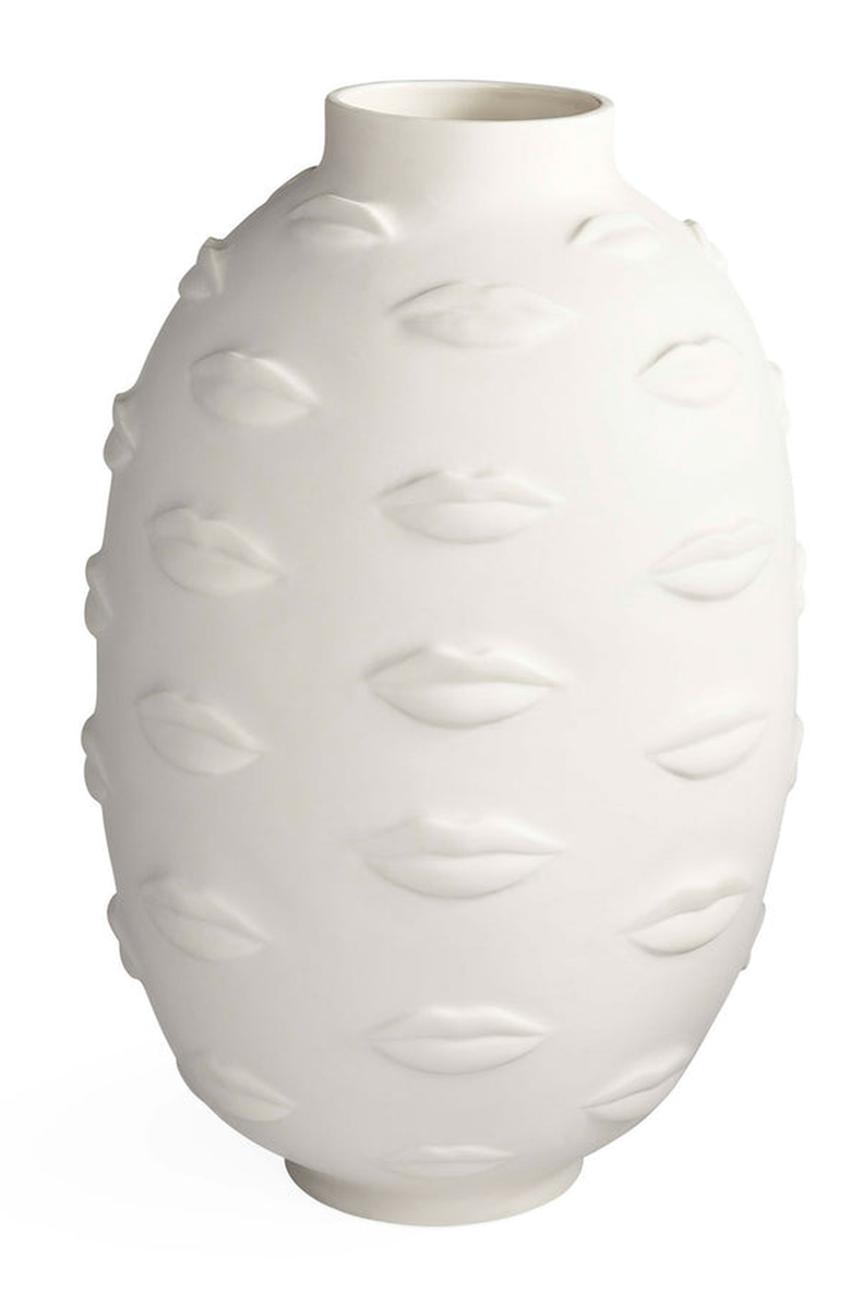 Jonathan Adler Gala Round Vase, Main, color, White