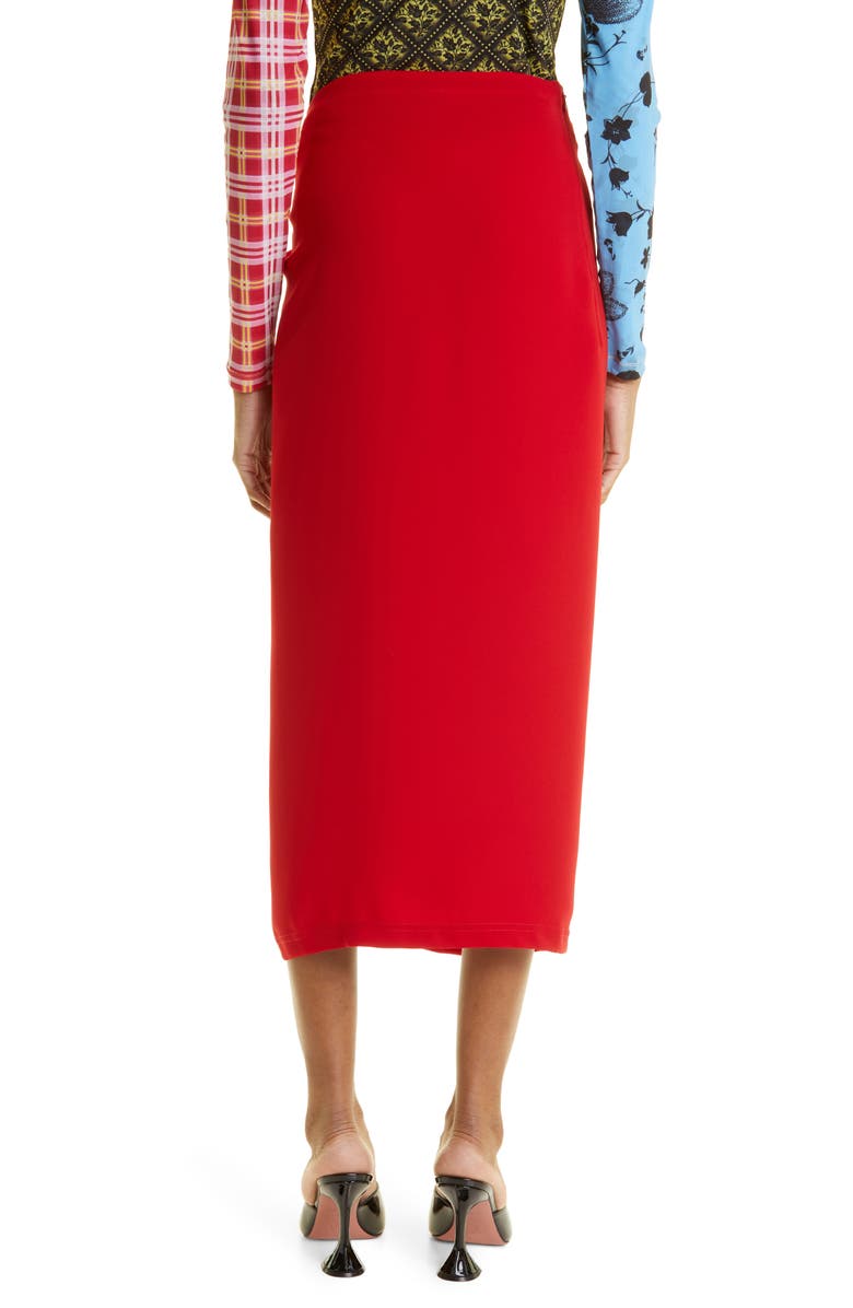 Puppets and Puppets Drape Front Midi Skirt, Alternate, color, 