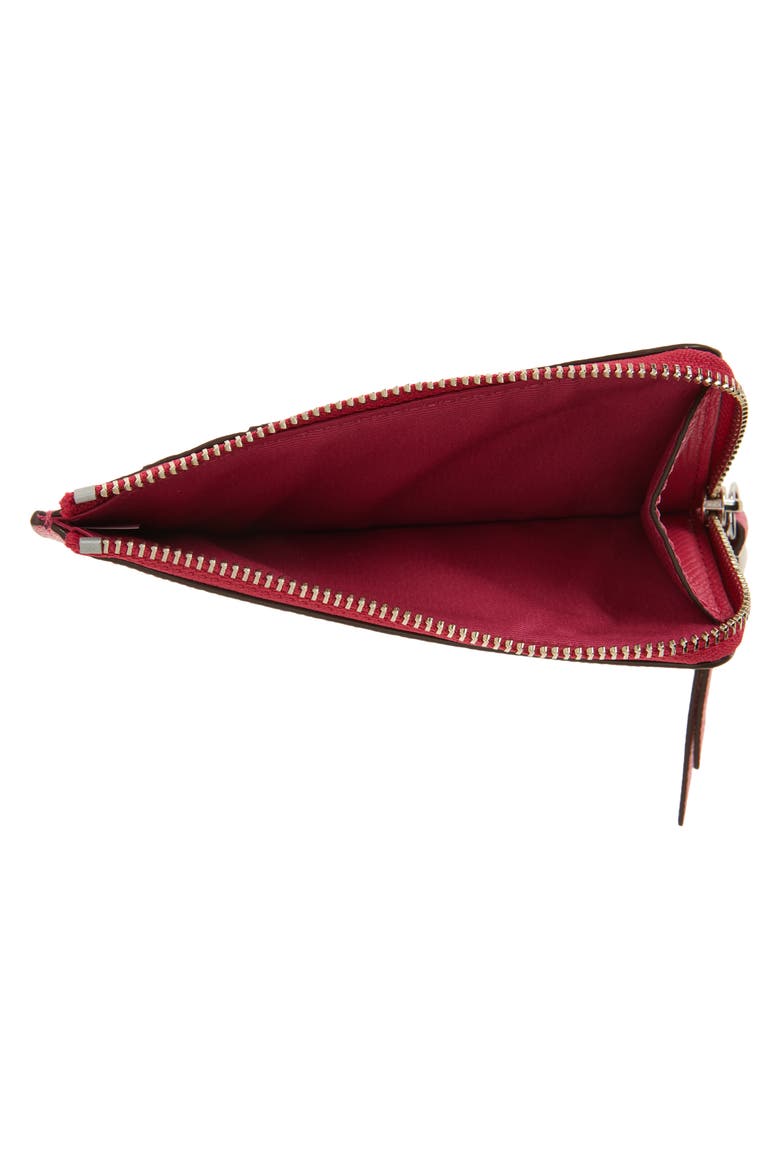 Zip Card Case, Alternate, color, BRIGHT PINK