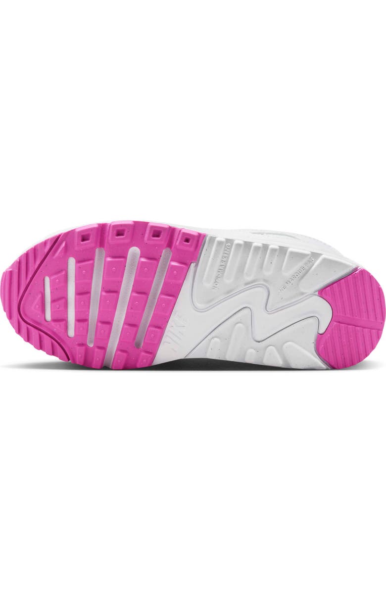 Nike Air Max 90 Easy-On Sneaker, Alternate, color, 101 White/Laser Fuchsia