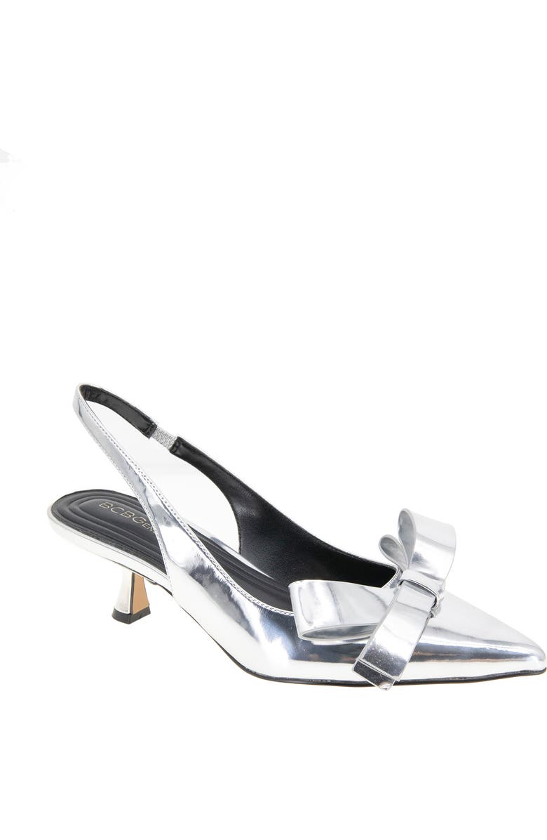 BCBGeneration Katsi Slingback Pump, Main, color, Silver