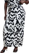 ELOQUII Intarsia Sweater Maxi Skirt
