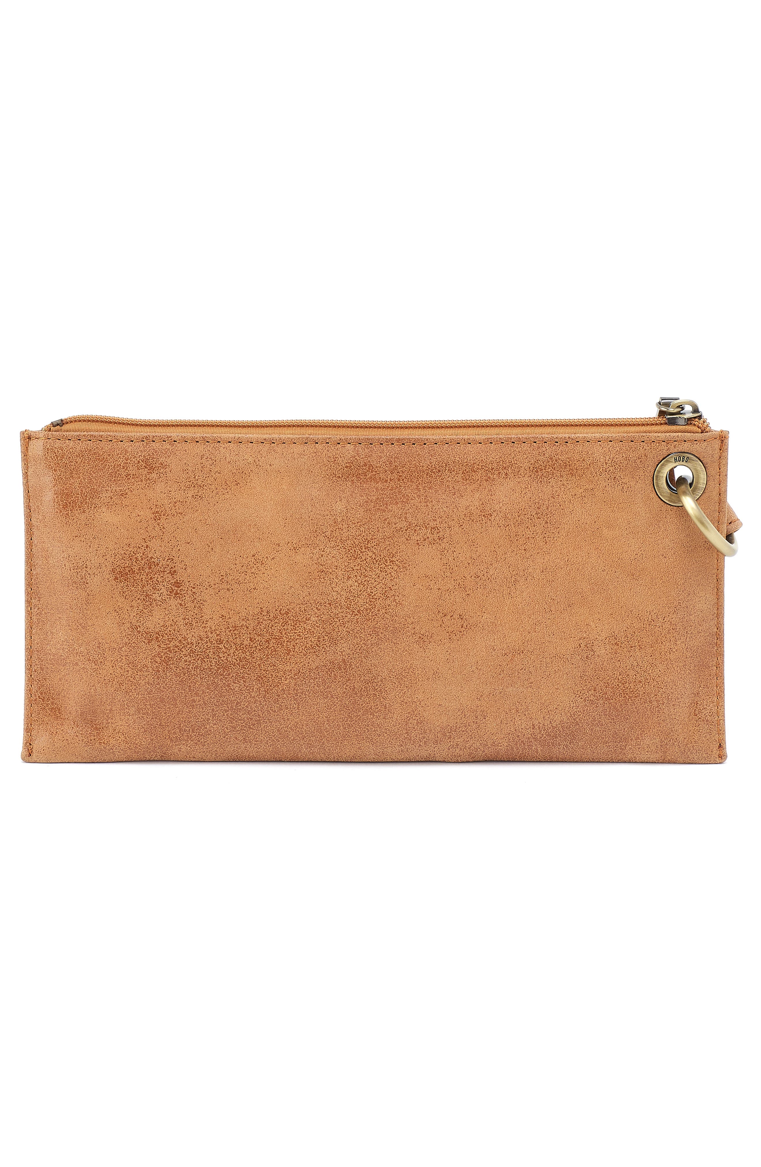 HOBO Vida Leather Wristlet, Alternate, color, Whiskey