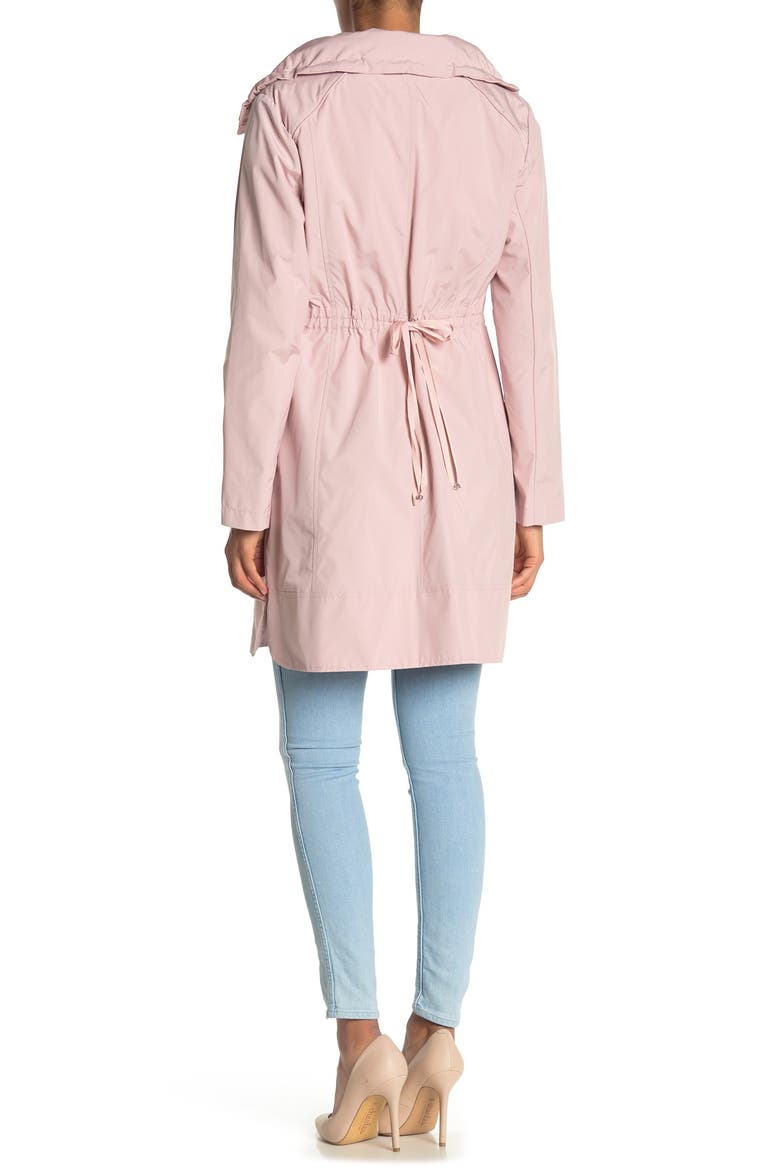 Packable Hooded Rain Jacket, Alternate, color, CANYON ROSE