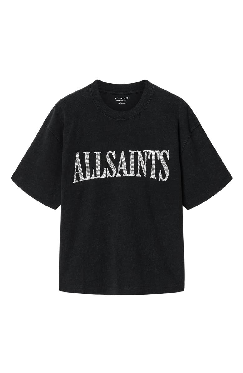 AllSaints Dash Graphic T-Shirt, Alternate, color, Washed Black