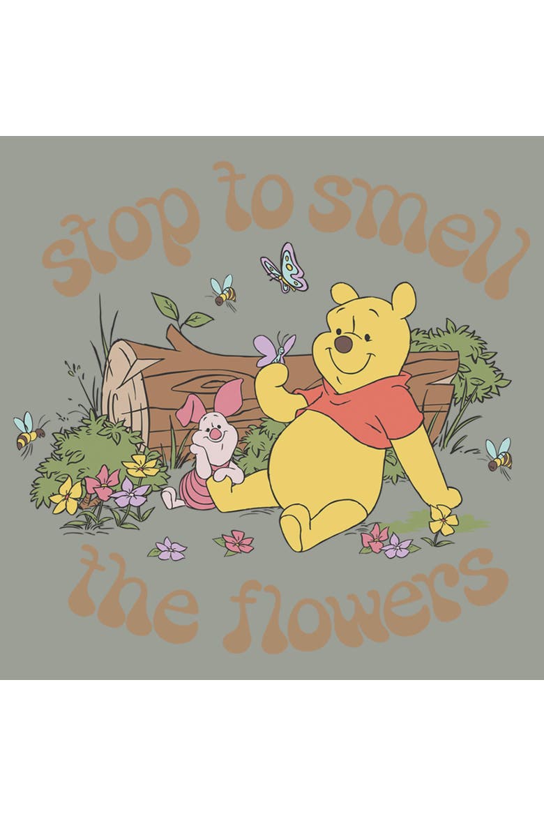 Women's Stop to Smell the Flowers Graphic T-Shirt, Alternate, color, Sage Green