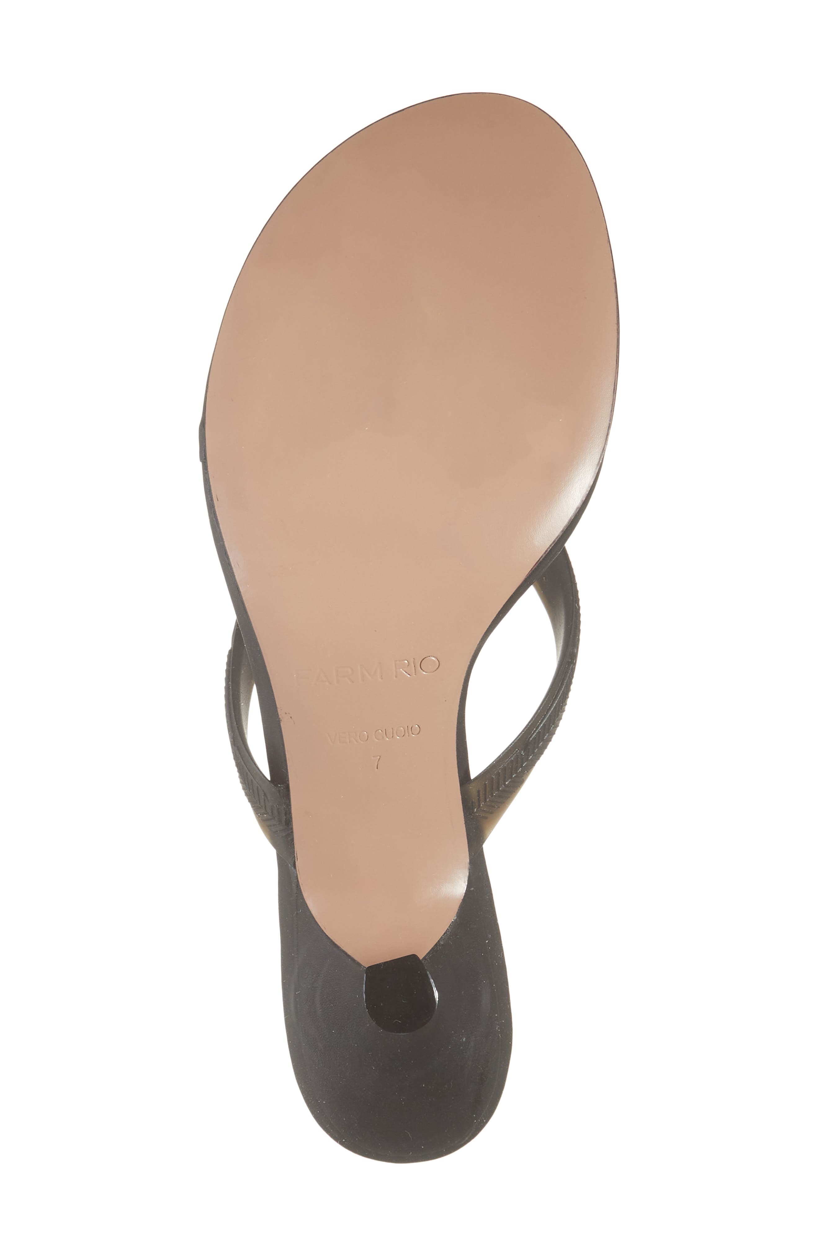 FARM Rio Rob Thong Slide Sandal, Alternate, color, Black