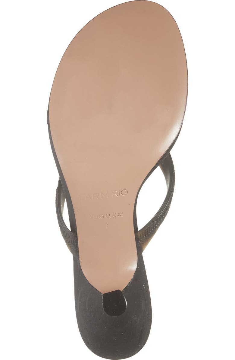 FARM Rio Rob Thong Slide Sandal, Alternate, color, Black