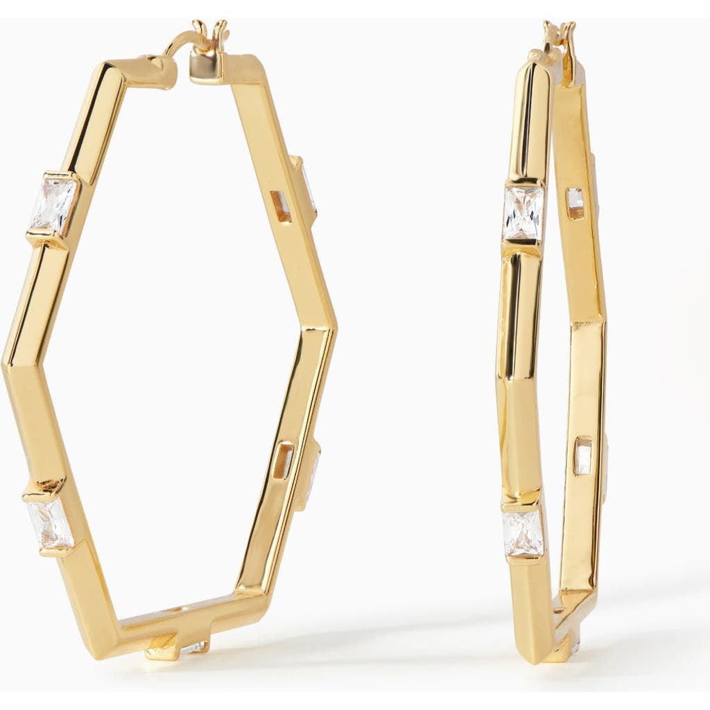 Ora Ana The Claire Hoop Earrings In Gold