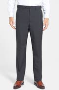 Berle Self Sizer Waist Plain Weave Flat Front Washable Trousers