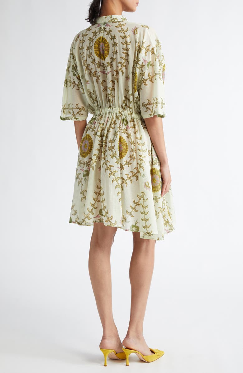 Giambattista Valli Botanical Print Cotton Voile Shirtdress, Alternate, color,