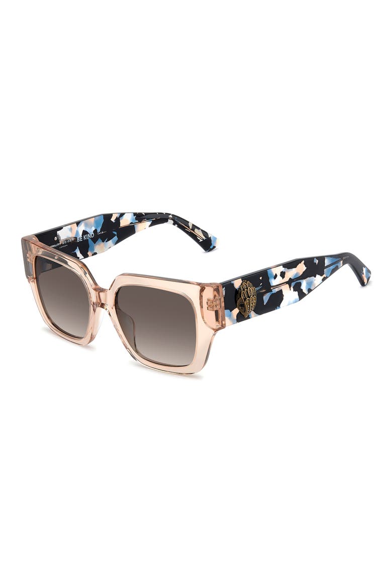 53mm Rectangular Sunglasses, Alternate, color, CRYSTAL BEIGE/ BROWN SF