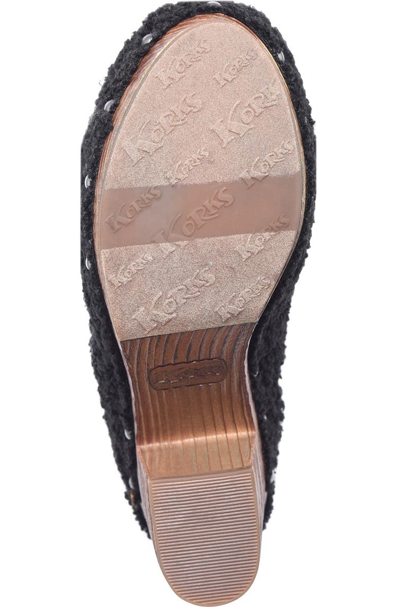 KORKS Footwear Faux Fur Teddy Clog, Alternate, color,