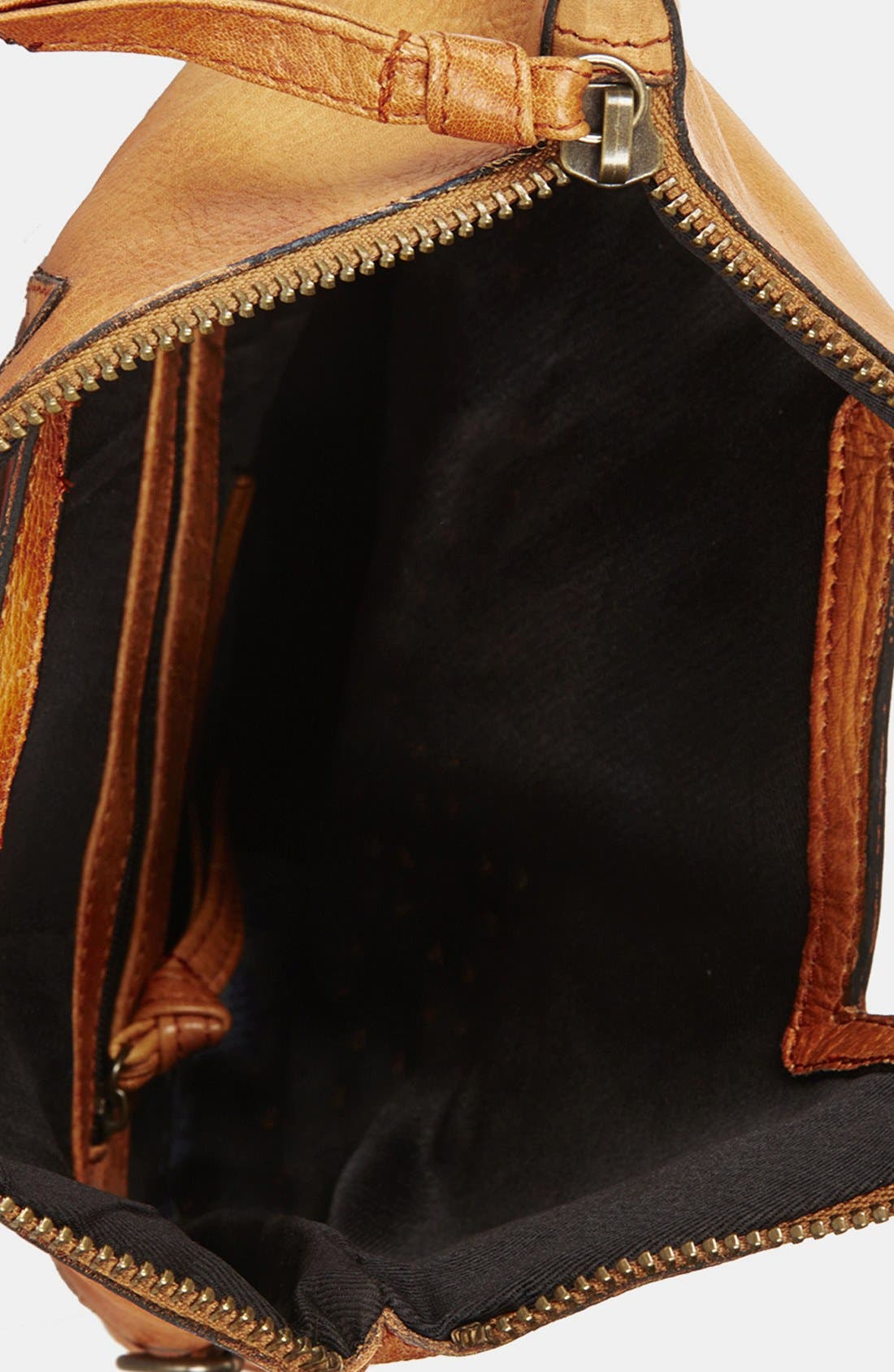 Perforated Leather Crossbody Bag, Alternate, color, TAN