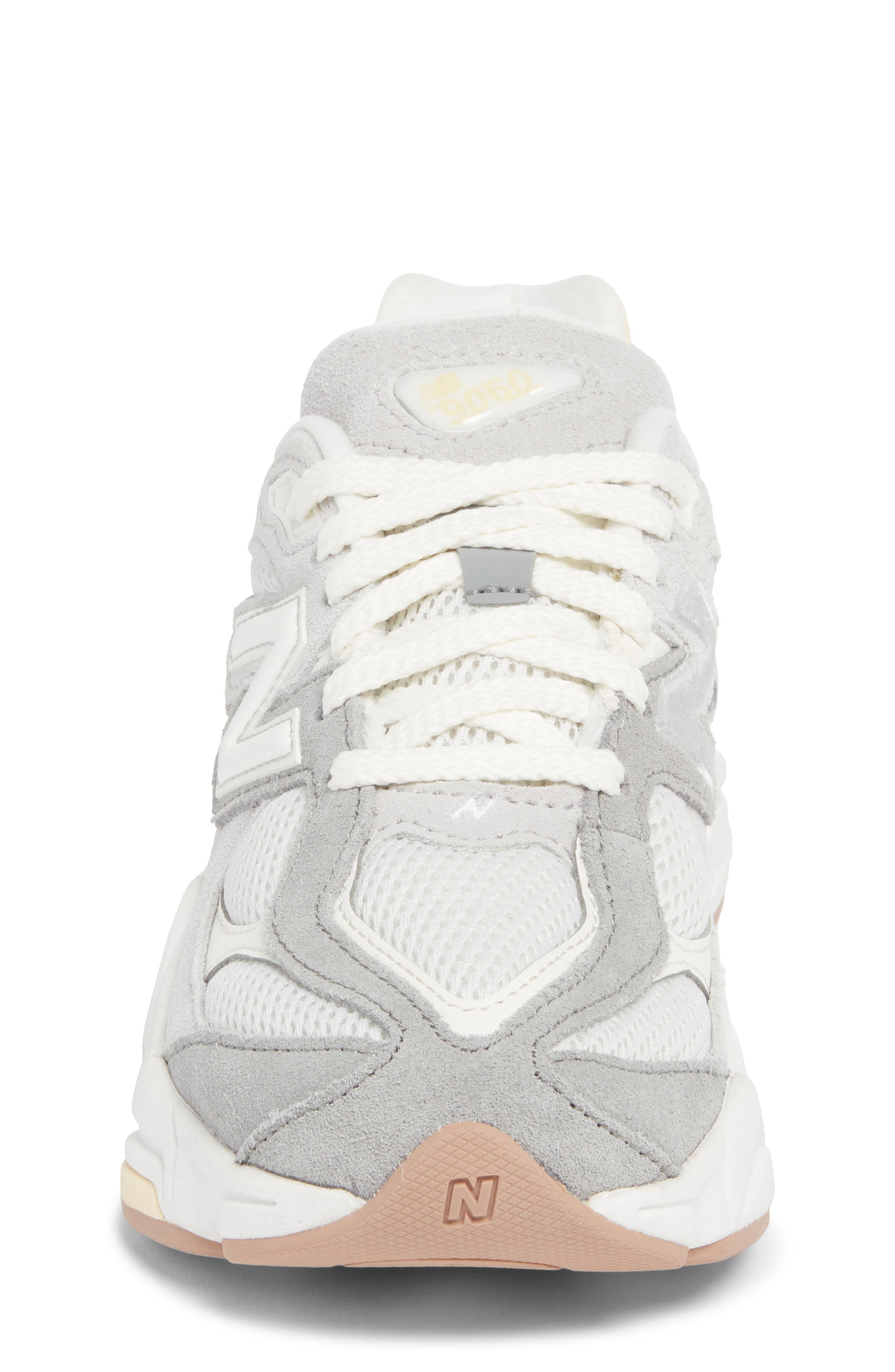 New Balance Kids' 9060 Sneaker, Alternate, color, Sea Salt/ Raincloud