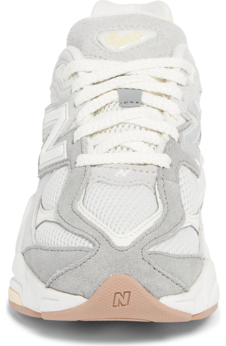 New Balance Kids' 9060 Sneaker, Alternate, color, Sea Salt/ Raincloud
