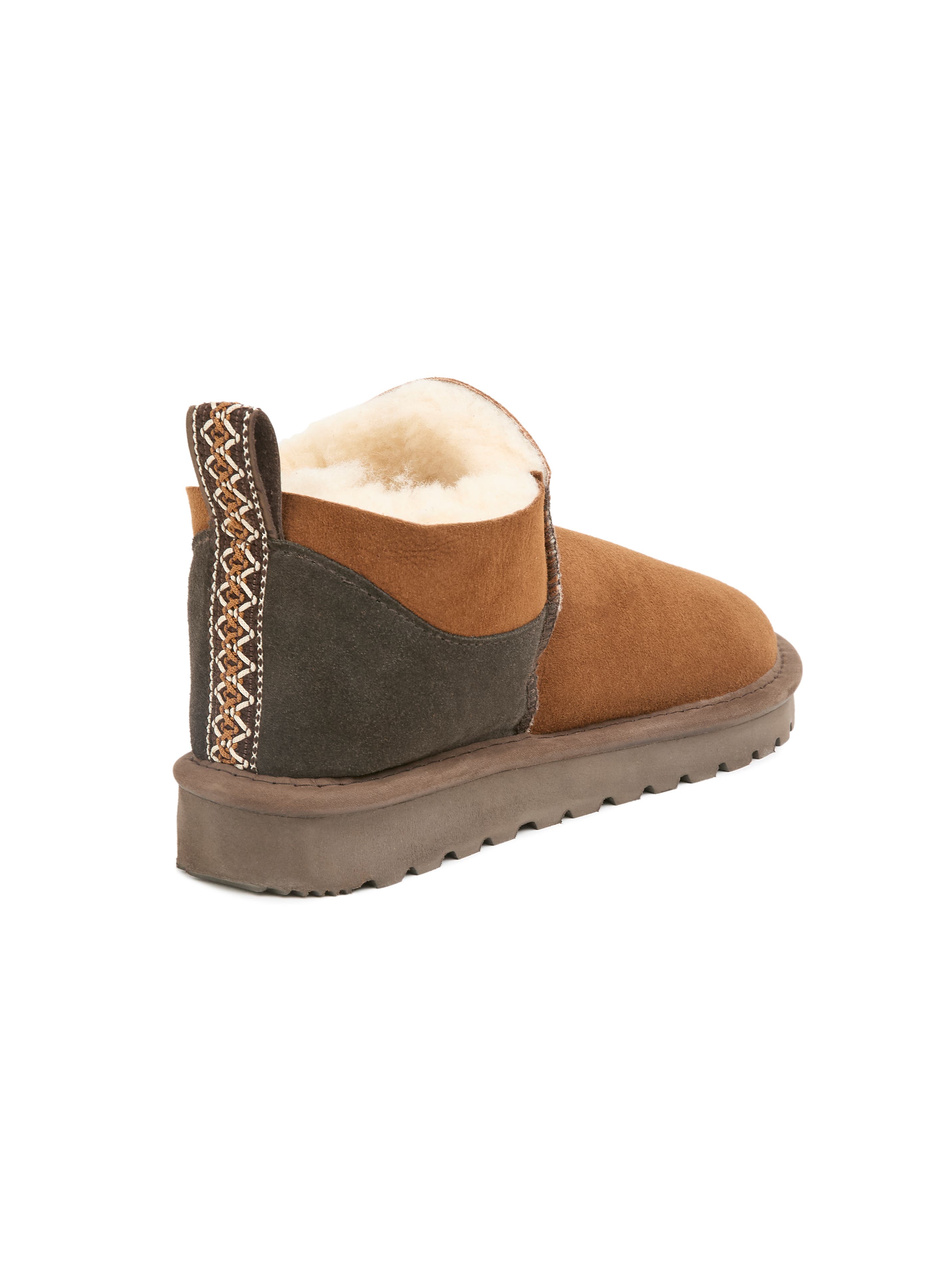 British Braid Trim Super Shortie Boot, Alternate, color, Toffee