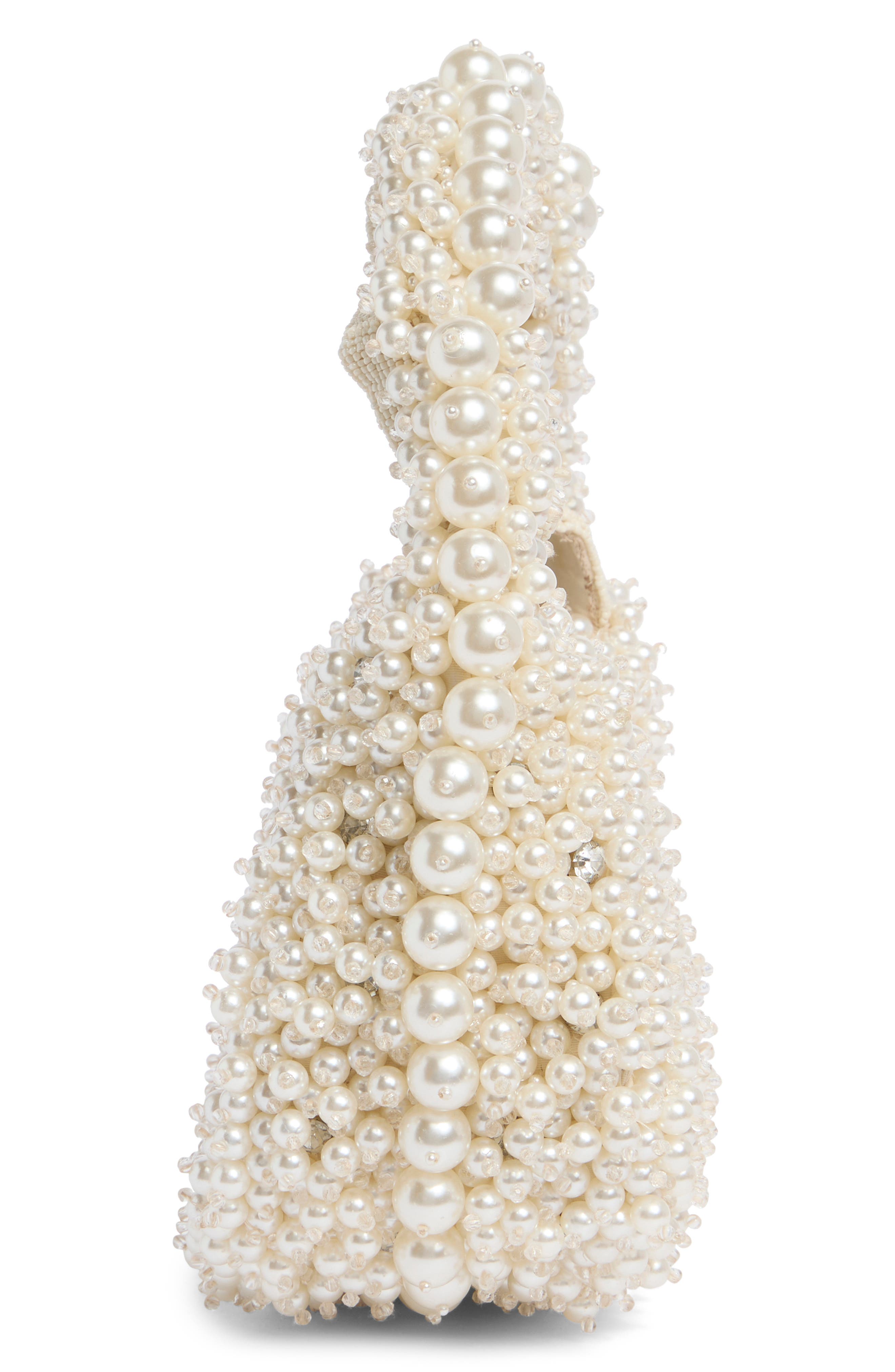 Beaded Kensington Hobo, Alternate, color, CREAM