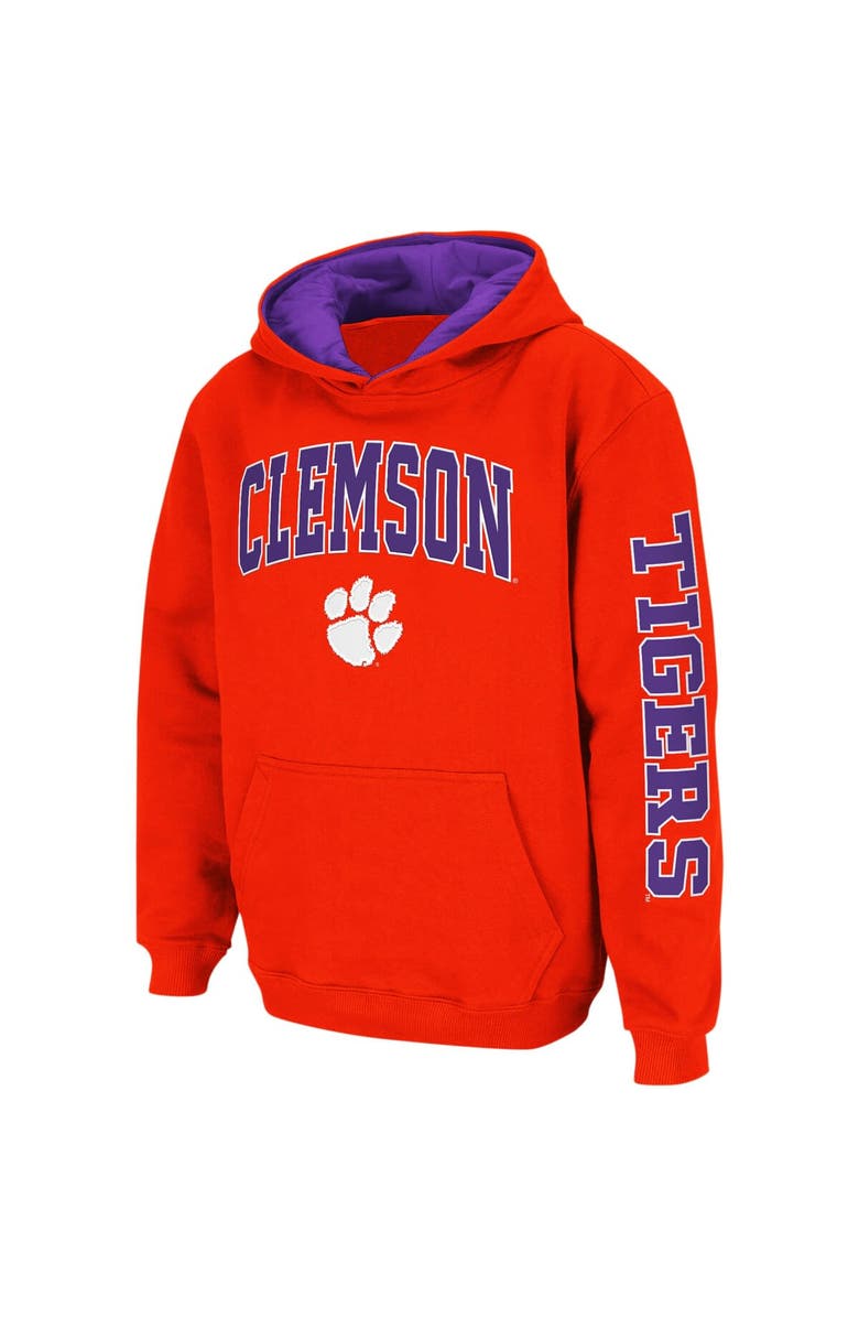COLOSSEUM Youth Colosseum Orange Clemson Tigers 2-Hit Team Pullover Hoodie, Alternate, color, Orange