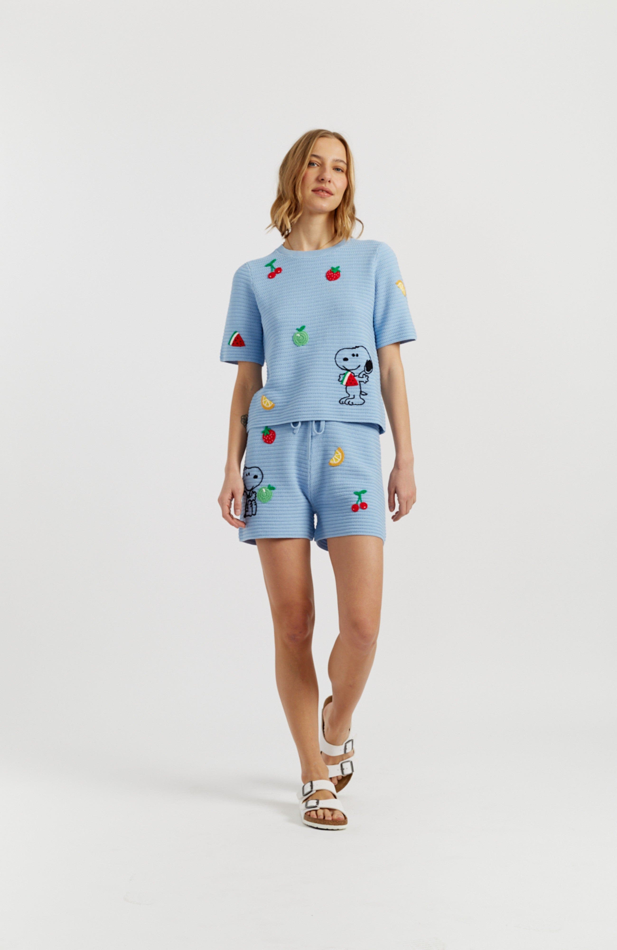 Cotton Snoopy Crochet Tee - image 4