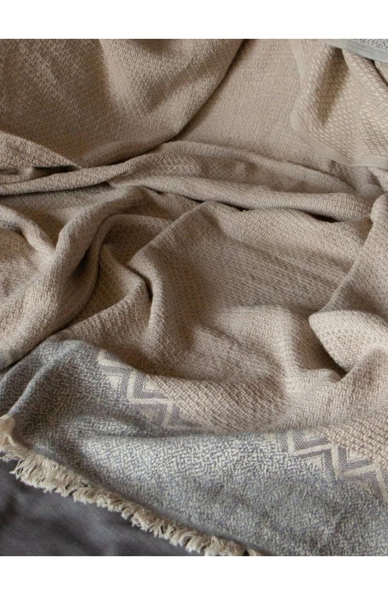 Anaya Mountain Peak Throw, Alternate, color, Grey