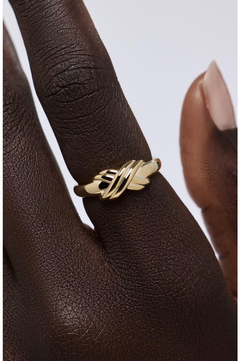 Harper Knot Ring, Alternate, color, GOLD