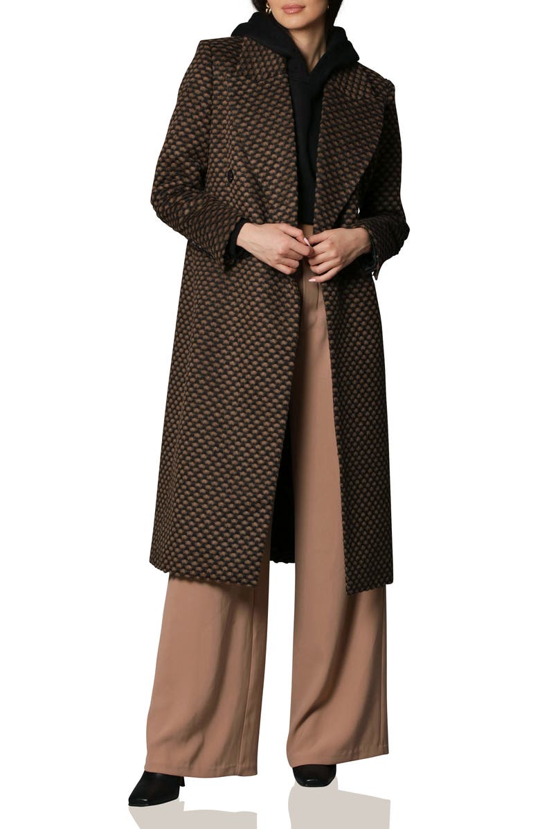 Avec Les Filles Double Breasted Coat, Alternate, color, 