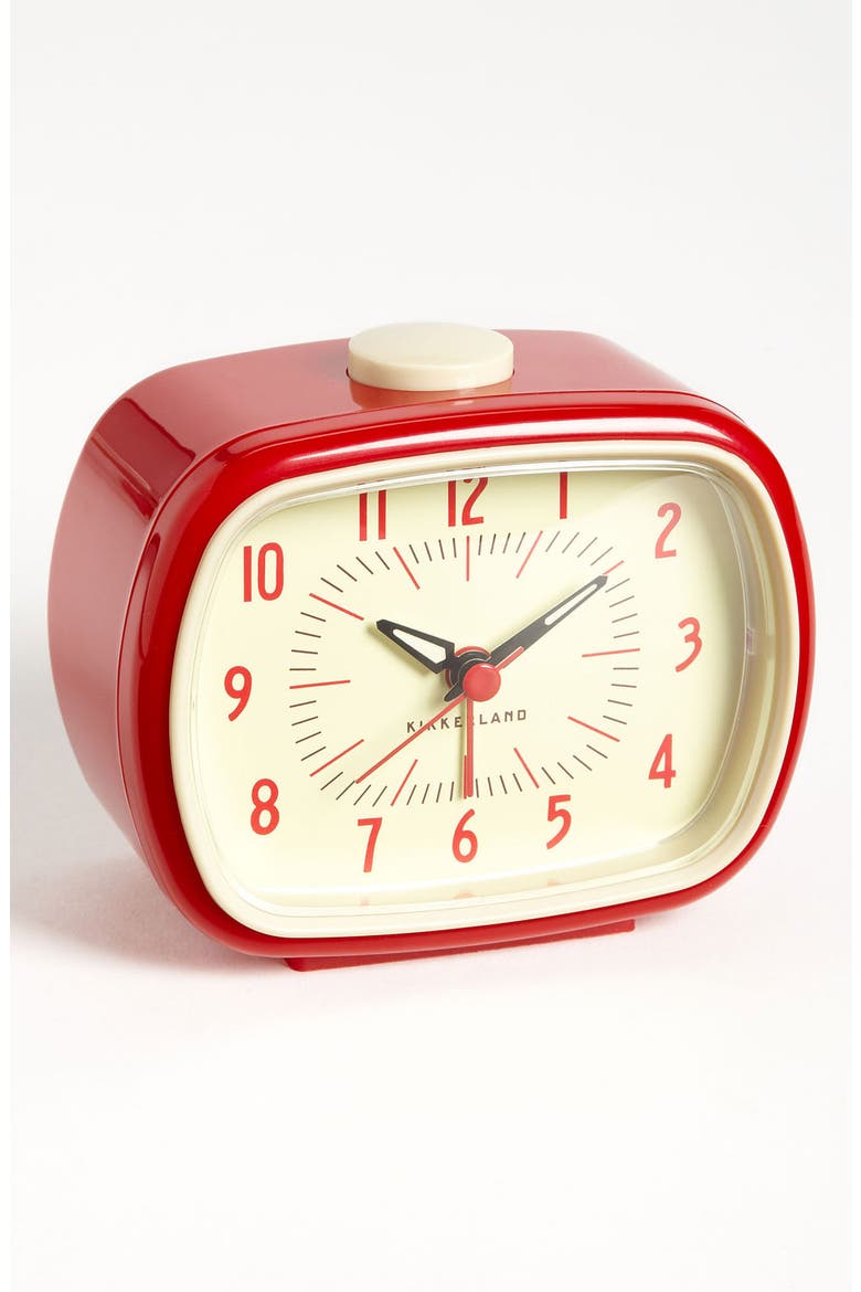 Retro Alarm Clock, Main, color, RED