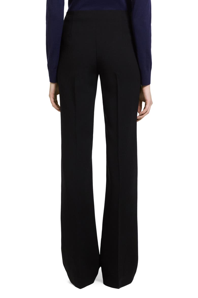 Demitria Essential Crepe Flare Leg Pants, Alternate, color, BLACK - 001