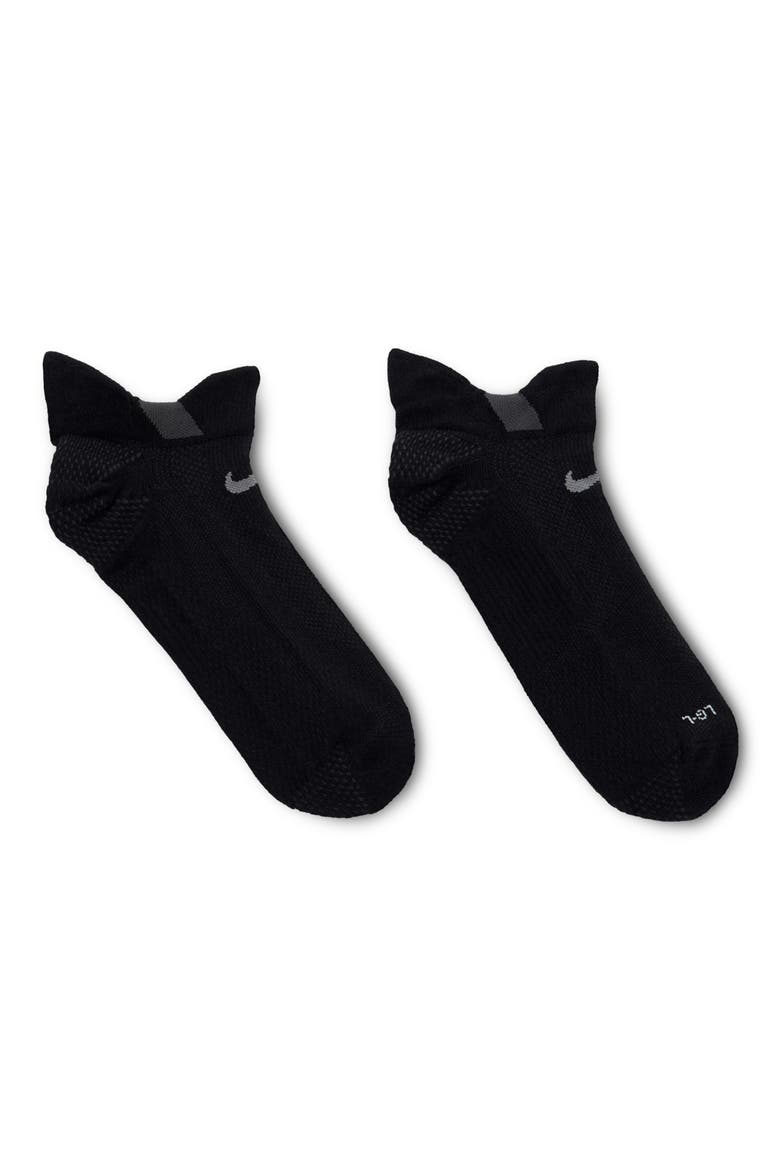 Running Lightweight No-Show Socks, Alternate, color, BLACK/ DARK SMOKE GREY