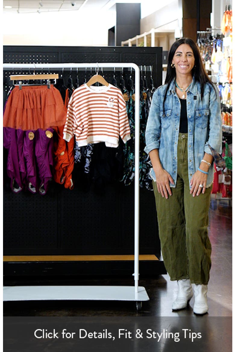 Kids' Stripe Sweatshirt & Tiered Skirt Set video
