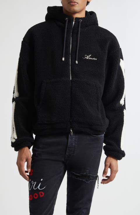 Bones Patch High Pile Fleece Full Zip Hoodie